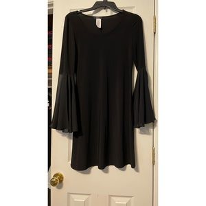 Kohl’s MSK Black long bell-sleeve dress